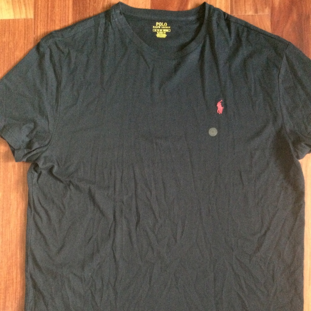 Men's Polo short sleeve T-Shirt  Black XL - NWT